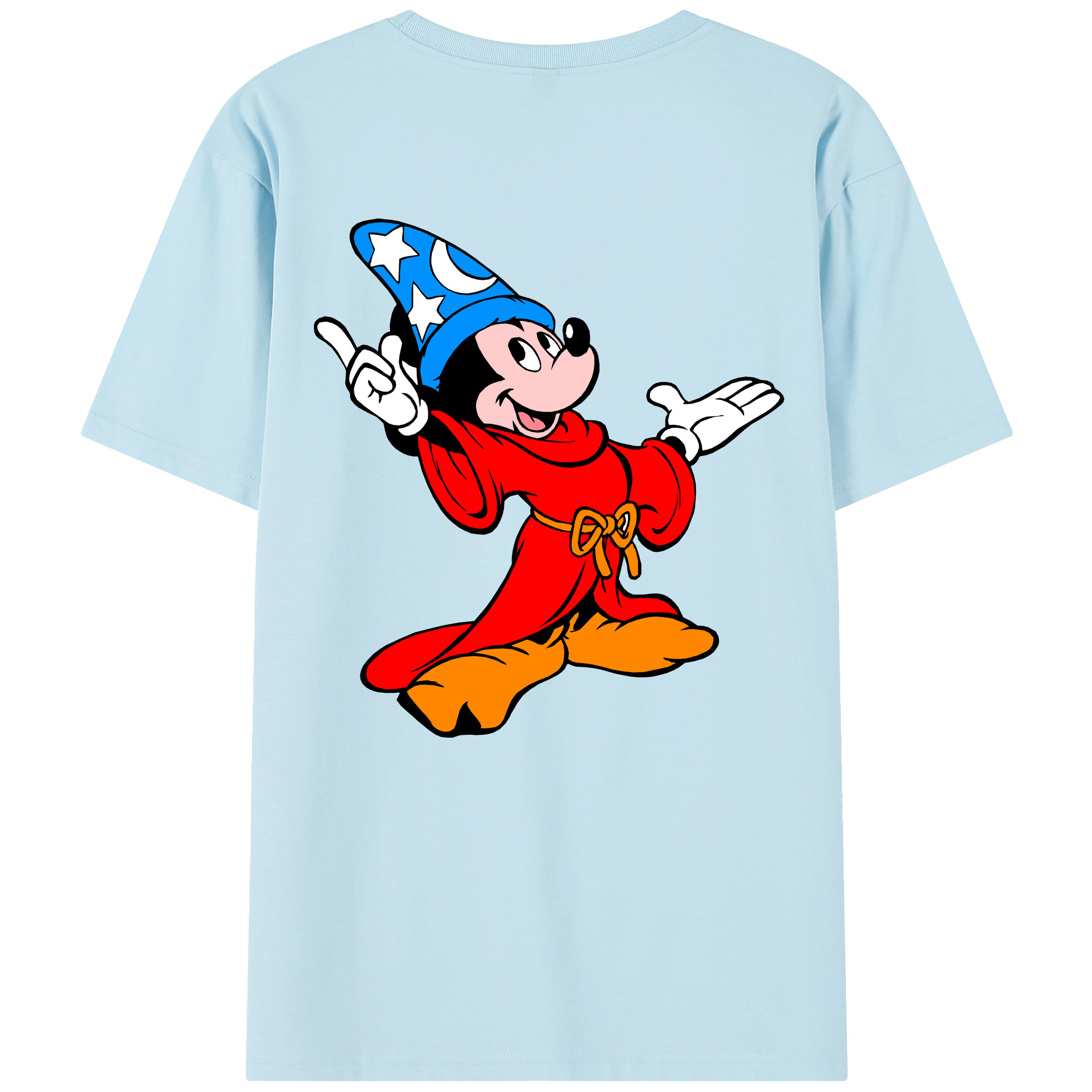 （画像用） ミッキーマウス Mickey Mouse 綿100％半袖Tシャツ（背面プリント）